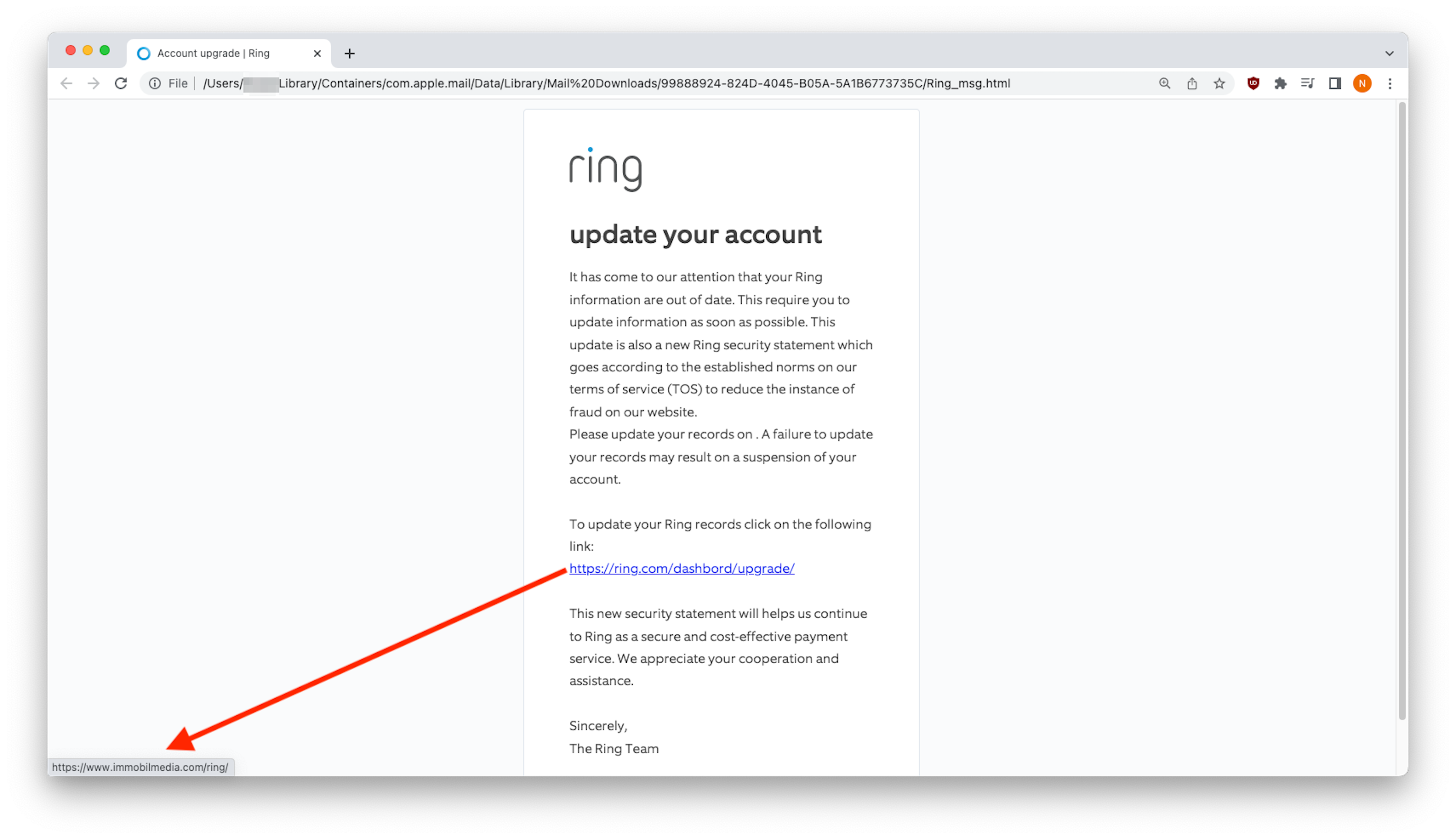 Blog • Ring customers targeted in a broad phishing scam.