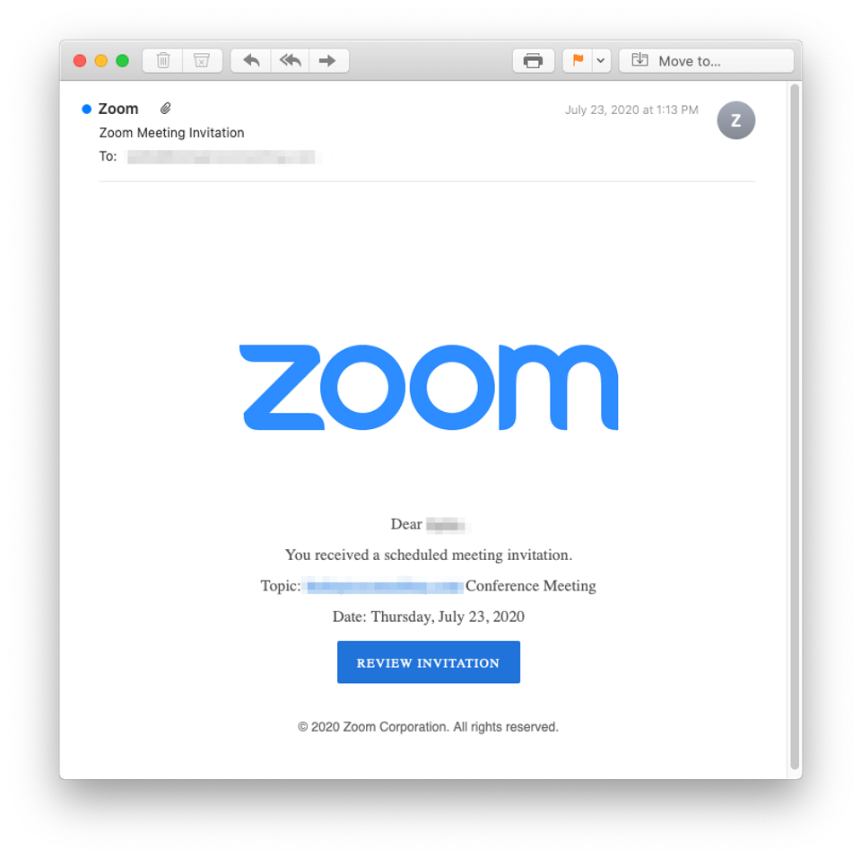Zoom Doom How INKY Unraveled A Credential Harvesting Phishing Scam