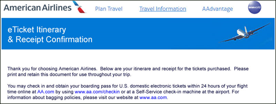 American Airlines phishing emails