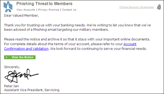 example of a phishing email 