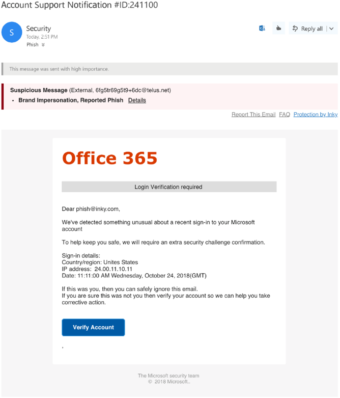 Phishing-email-sample-1 microsoft office 365 - Kratikal Blogs