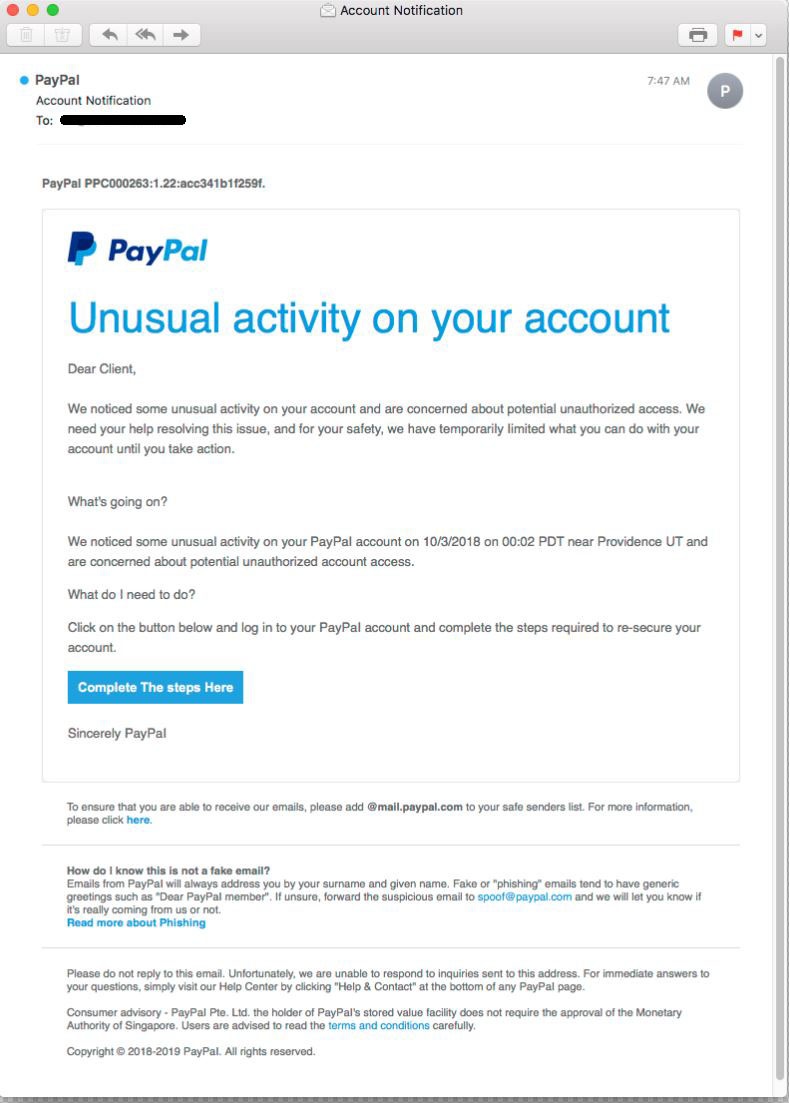 Fake paypal email-2