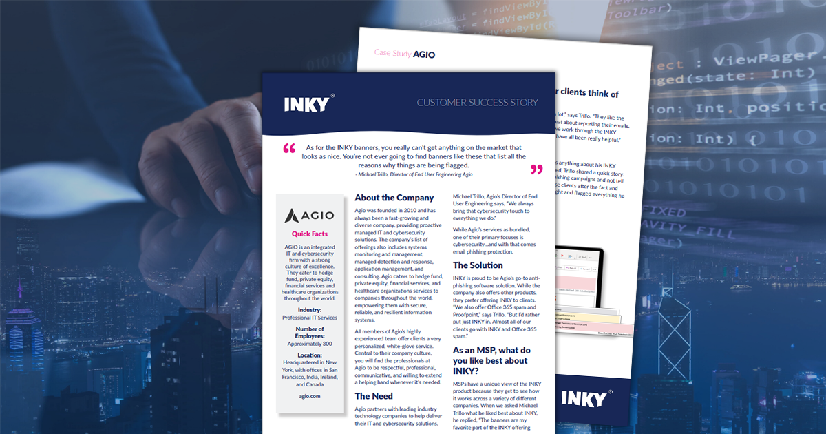 Is INKY a Good Match for IT and Cybersecurity Companies? Meet Agio