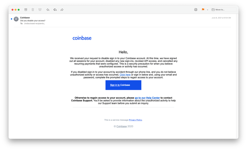 coinbase com email