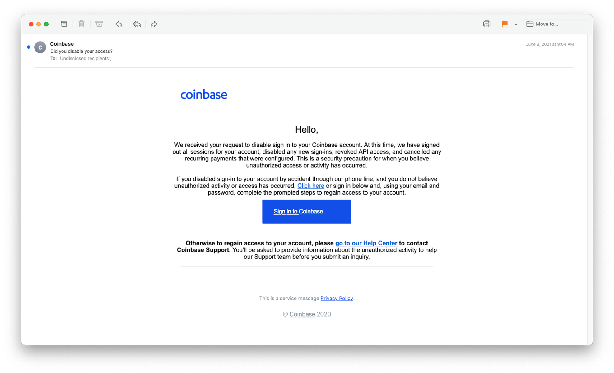 coinbase paypal email scam