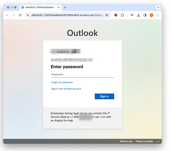 example with company help desk